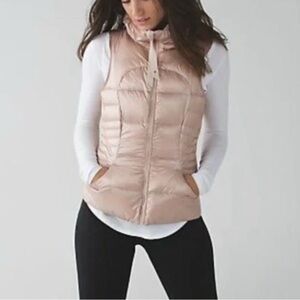 lululemon fluffin awesome vest Rose Gold
